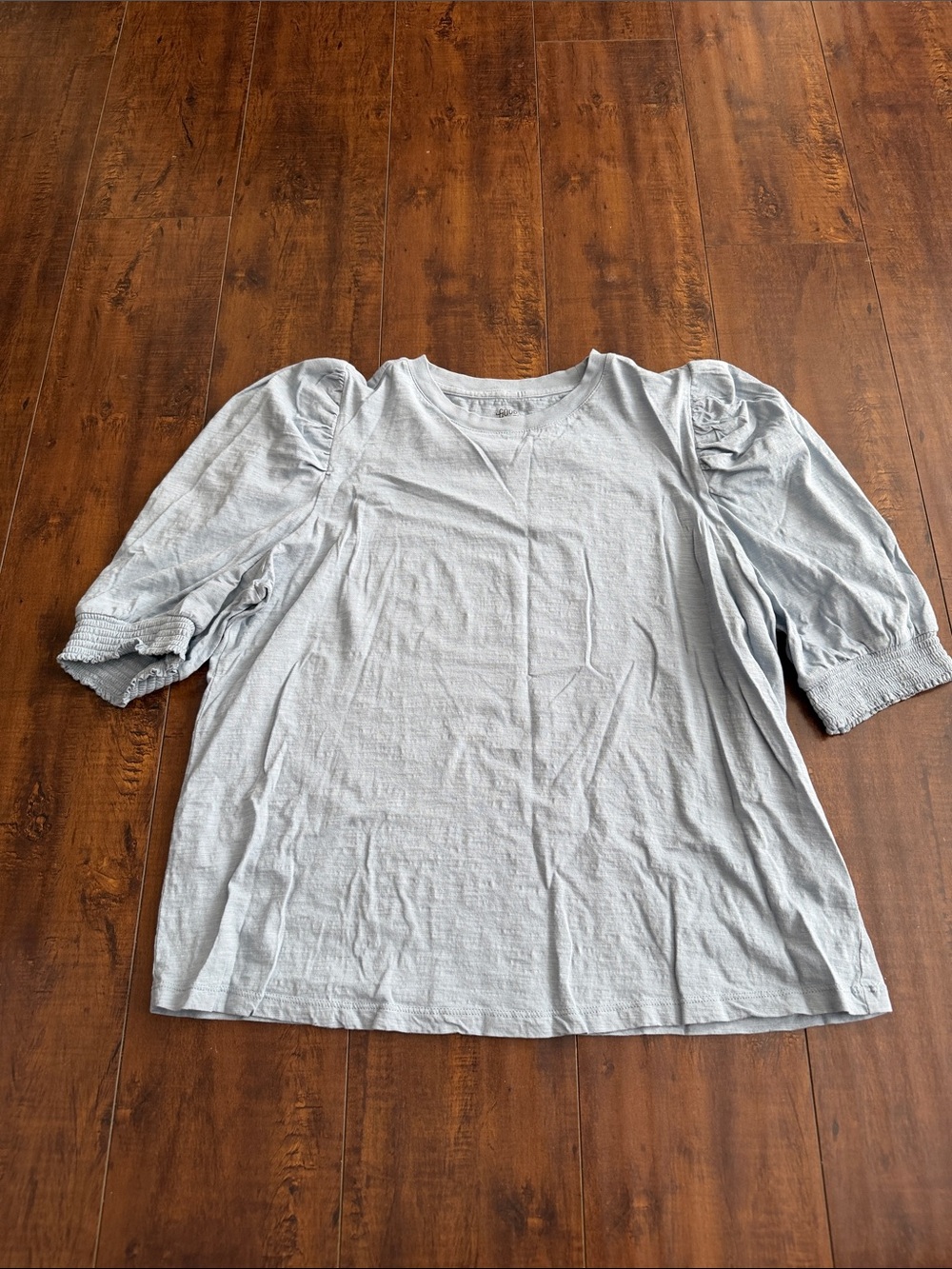 Matilda Jane (Good Hart) Light Blue Puff-Sleeve Top